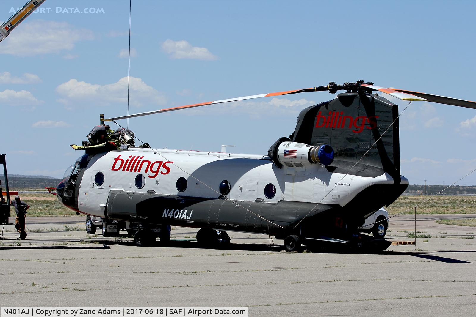 N401AJ, Boeing CH-47D C/N N401AJ, On the ramp at Santa Fe Municipal