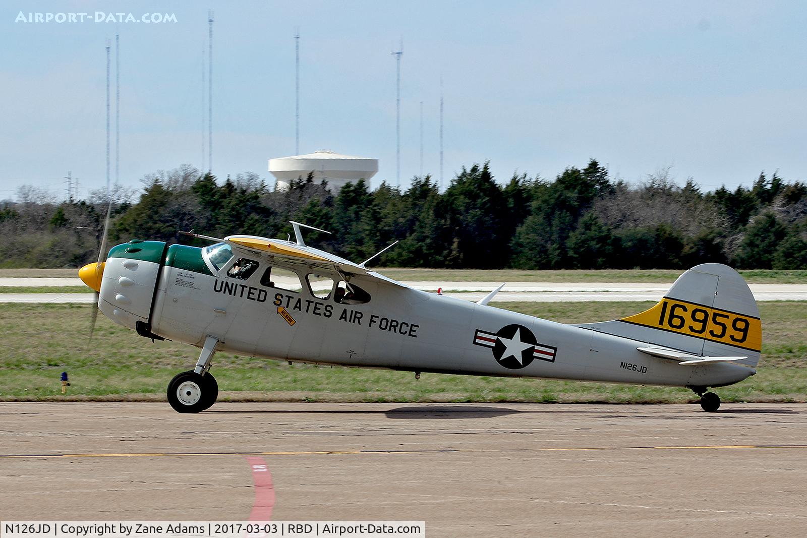 N126JD, 1951 Cessna 195 (U-20A) C/N 7802, At Dallas Executive Airport