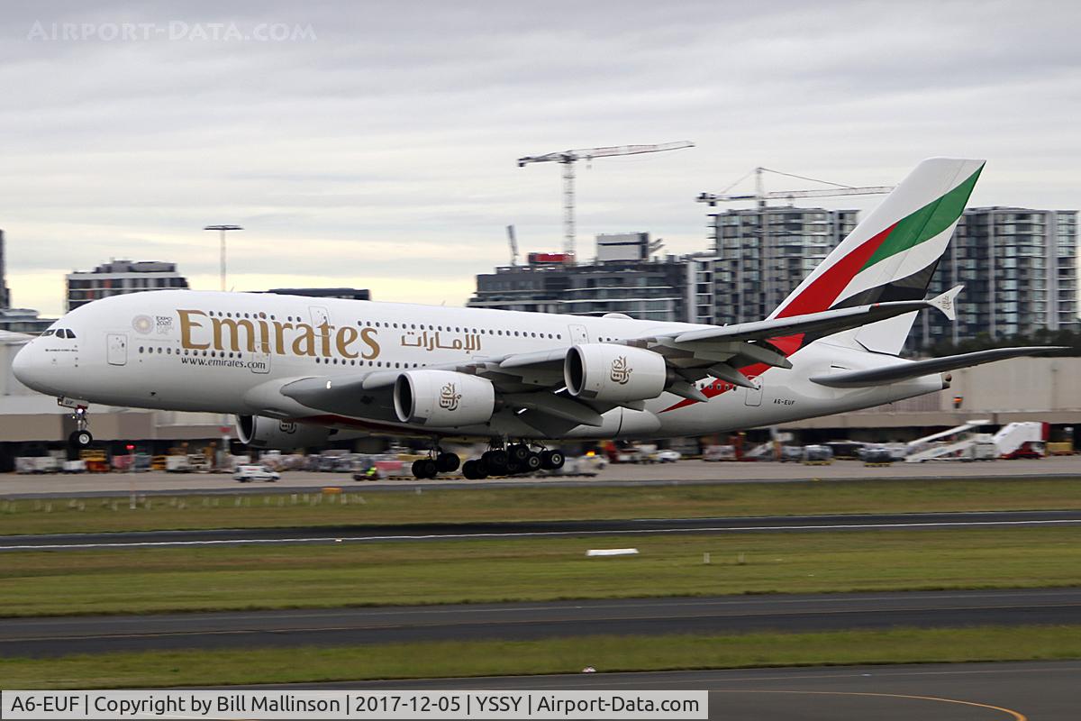 A6-EUF, 2016 Airbus A380-861 C/N 218, EK412 from DXB
