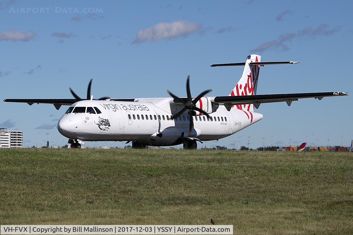 VH-FVX, 2011 ATR 72-212A C/N 986, TAXI TO 34R