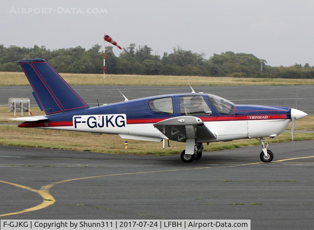 F-GJKG, Socata TB-20 C/N 1181, Arriving from flight and going to the fuel pump...