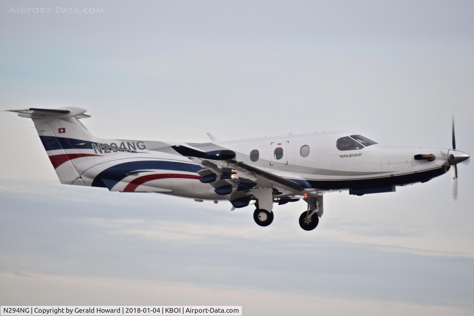 N294NG, 2011 Pilatus PC-12/47E C/N 1294, Departing RWY 10R.