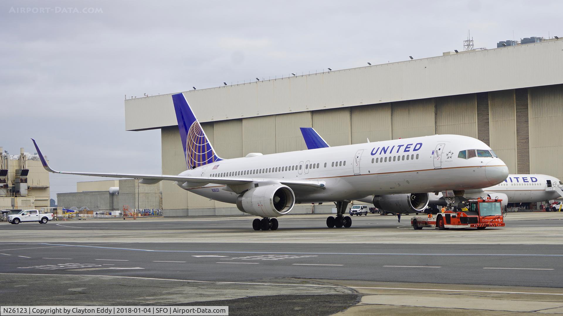 N26123, 1997 Boeing 757-224 C/N 28966, SFO 2018.