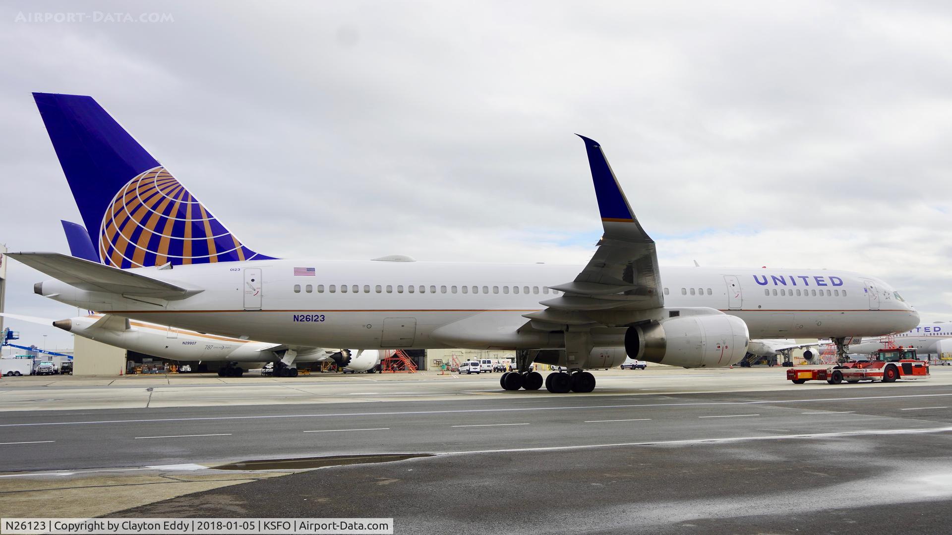 N26123, 1997 Boeing 757-224 C/N 28966, SFO 2018.