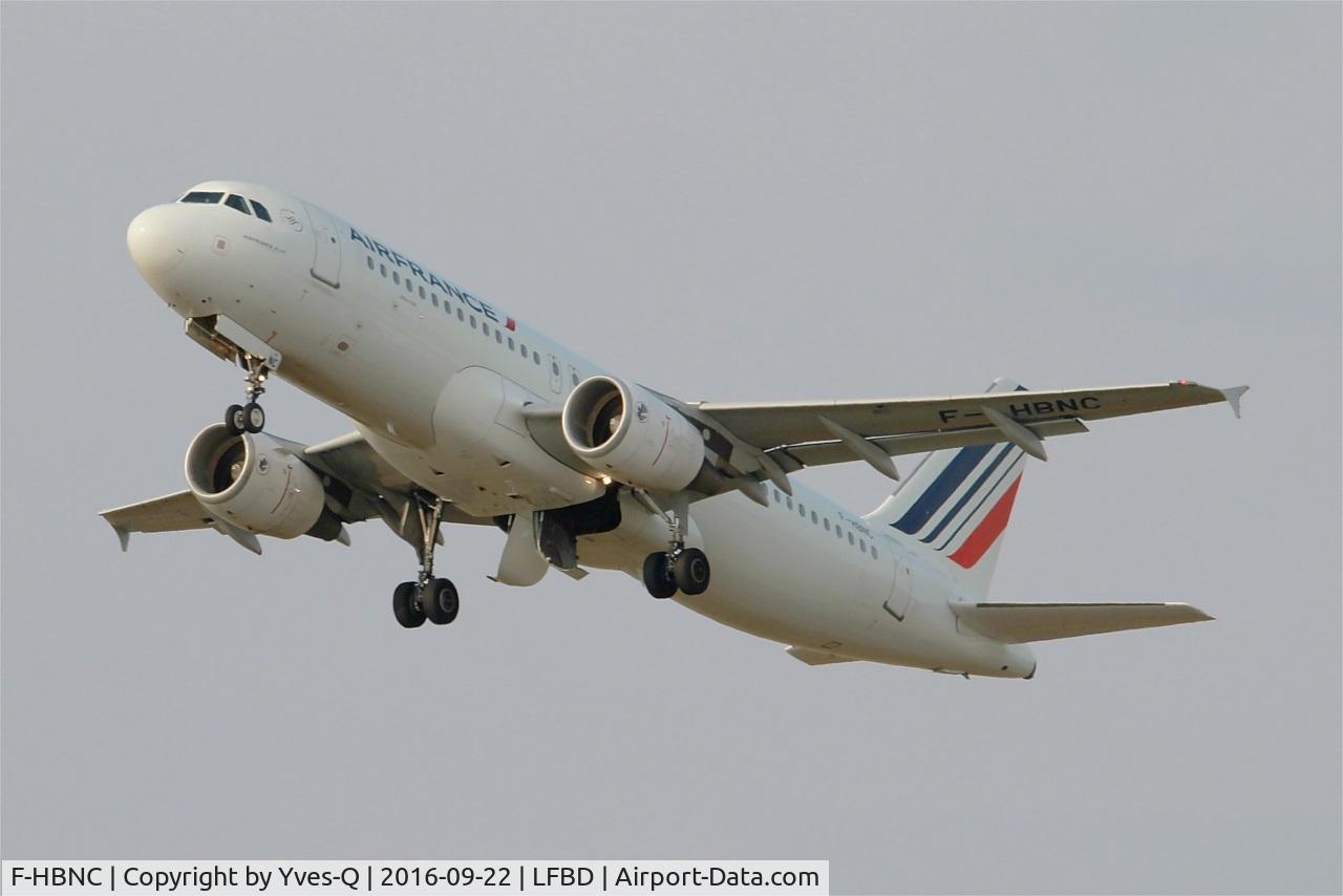 F-HBNC, 2010 Airbus A320-214 C/N 4601, Airbus A320-214, Take off rwy 23, Bordeaux Mérignac airport (LFBD-BOD)