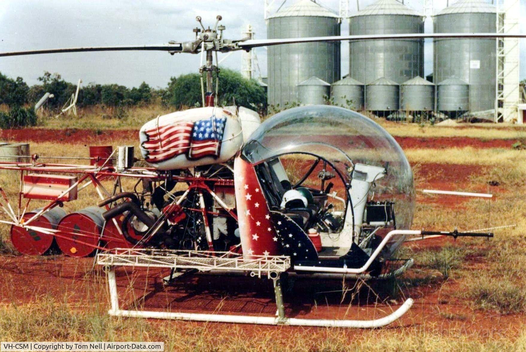 VH-CSM, 1967 Bell 47G-3B-1 Sioux C/N 6649, Was used in cattle mustering