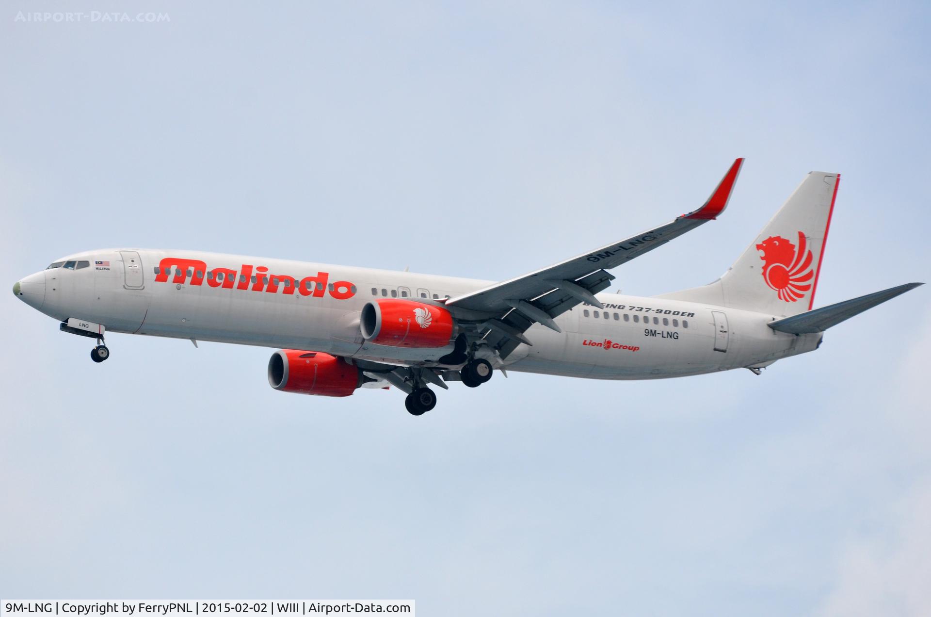9M-LNG, 2013 Boeing 737-9GP/ER C/N 38729, Malindo B739 landing
