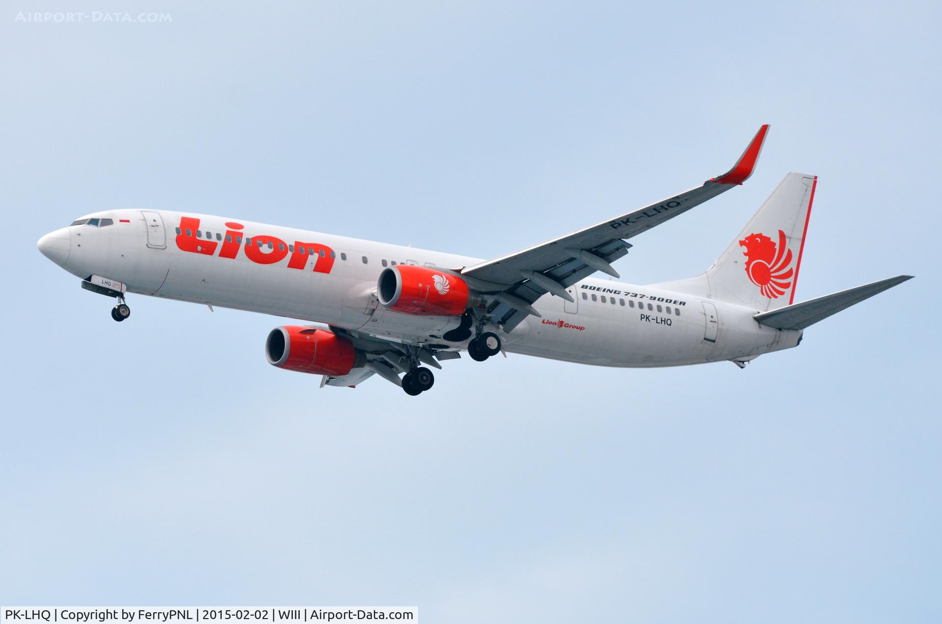 PK-LHQ, 2011 Boeing 737-9GP(ER) C/N 37280, Lion Air B739 landing in CGK