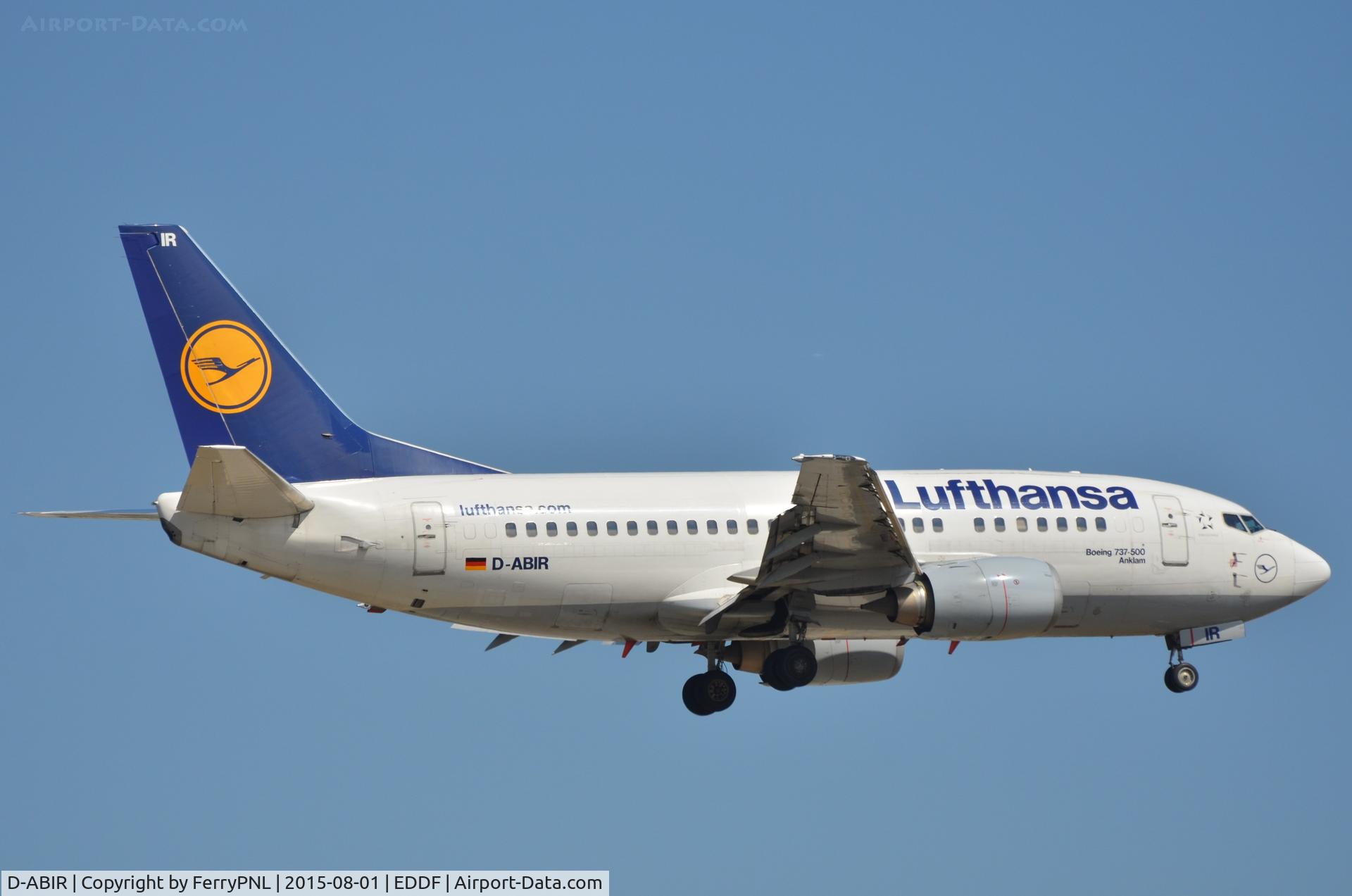 D-ABIR, 1991 Boeing 737-530 C/N 24941, Picture from the past: Lufthansa B735.
Now flying with Blue Air Romania.