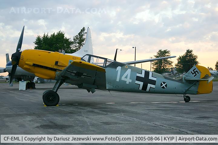 CF-EML, 1939 Messerschmitt Bf-109E-4 C/N 3579, Messerschmitt Bf-109E-4  C/N 3579, CF-EML