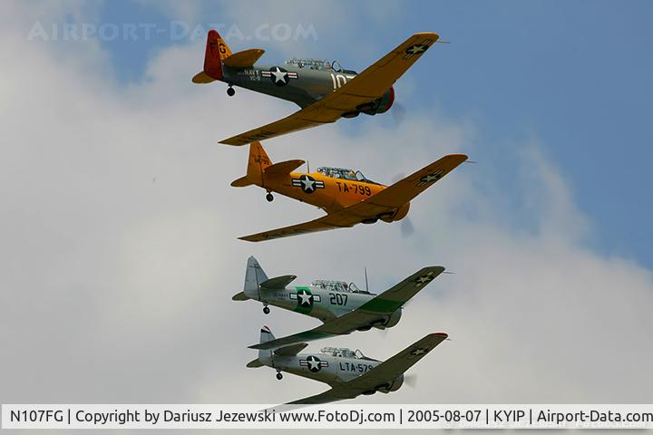 N107FG, 1944 North American AT-6D Texan C/N 121-41580, North American AT-6D Texan 