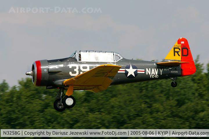N3258G, North American AT-6D Texan C/N 43839, North American AT-6D Texan 