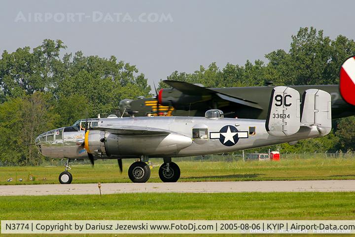 N3774, 1943 North American B-25D Mitchell C/N 100-23960, North American B-25D Mitchell 