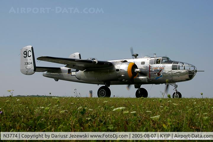 N3774, 1943 North American B-25D Mitchell C/N 100-23960, North American B-25D Mitchell 