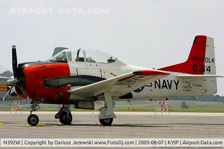 N392W, North American T-28B Trojan C/N 200-385 (138314), North American T-28B Trojan  C/N 138314, N392W