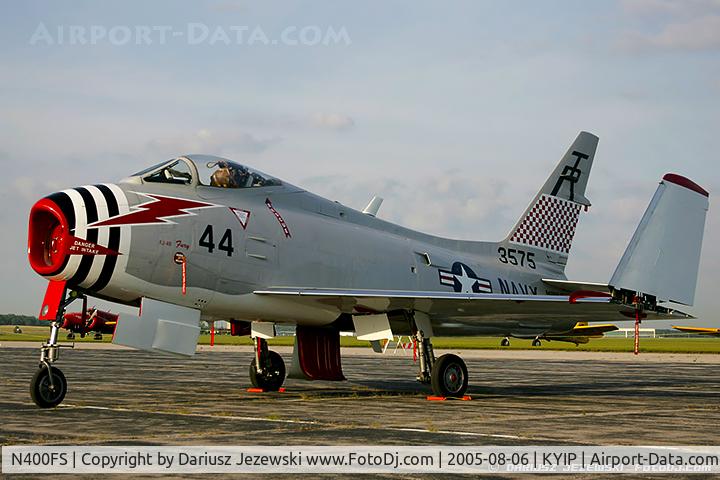 N400FS, 1958 North American AF-1E Fury C/N 244-83, North American FJ-4B Fury  C/N 143575 - Dr. Rich Sugden, N400FS