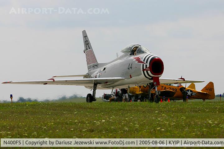 N400FS, 1958 North American AF-1E Fury C/N 244-83, North American FJ-4B Fury  C/N 143575 - Dr. Rich Sugden, N400FS