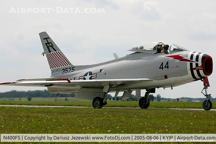 N400FS, 1958 North American AF-1E Fury C/N 244-83, North American FJ-4B Fury  C/N 143575 - Dr. Rich Sugden, N400FS