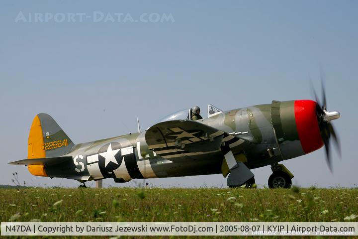 N47DA, 1944 Republic P-47D Thunderbolt C/N 399-55616, Republic P-47D Thunderbolt 