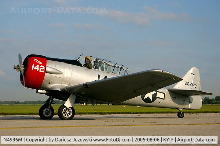 N4996M, 1944 North American AT-6D C/N 42-86142A, North American AT-6D Texan  