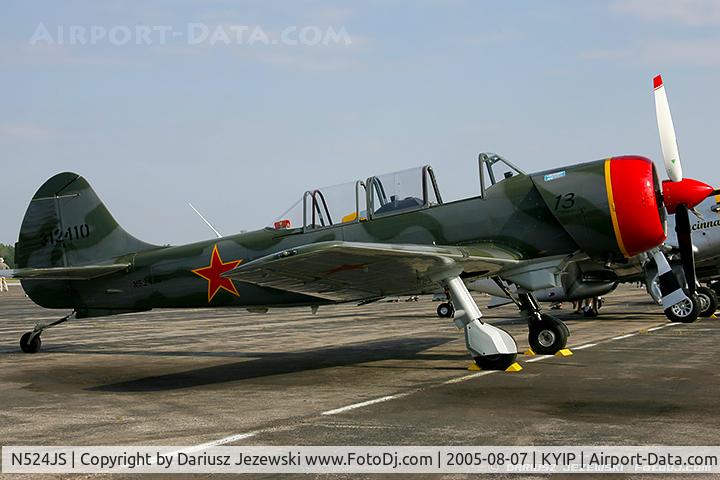 N524JS, 2003 Yakovlev (Aerostar) Yak-52TW C/N 0312410, Yakovlev (Aerostar) Yak-52TW  C/N 312410, N524JS