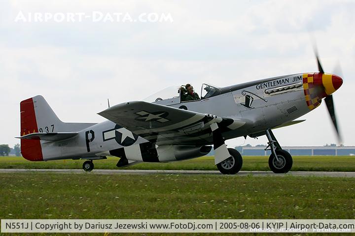 N551J, 1957 North American P-51D Mustang C/N 44-74230, North American P-51D Mustang 