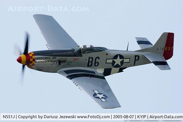 N551J, 1957 North American P-51D Mustang C/N 44-74230, North American P-51D Mustang 
