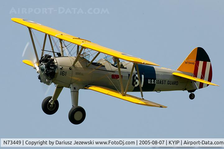 N73449, 1942 Boeing A75N1(PT17) C/N 75-3546, Boeing A75N1(PT17) Stearman  C/N 75-3546, N73449