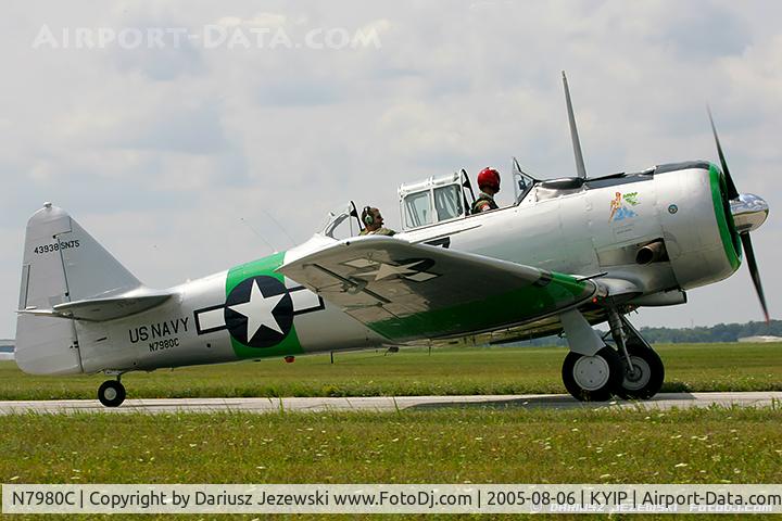 N7980C, 1943 North American SNJ-5 Texan Texan C/N 43938, North American SNJ-5 Texan 