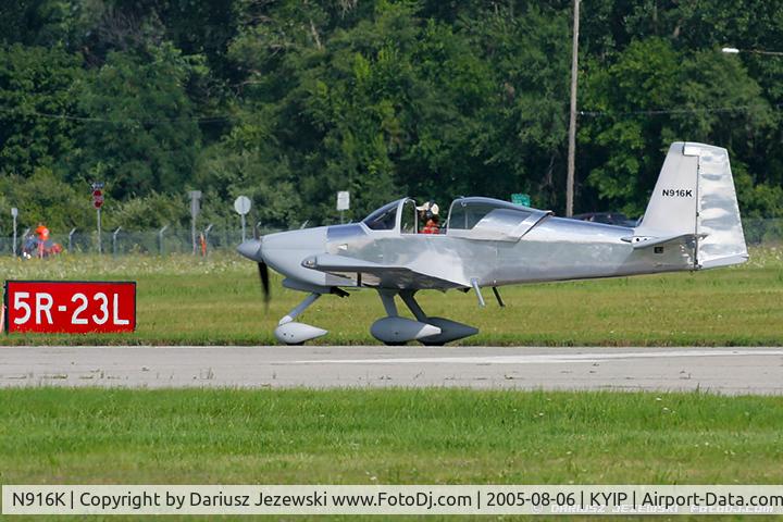 N916K, 2005 Van's RV-9A C/N 001, Vans RV-9A  C/N 001, N916K