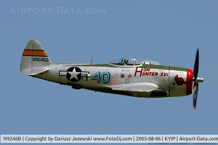 N9246B, 1944 Republic P-47D Thunderbolt C/N 339-55605, Republic P-47D Thunderbolt 