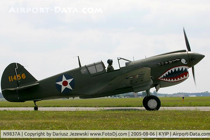 N9837A, 1944 Curtiss P-40N Warhawk C/N 33108, Curtiss P-40N Warhawk  C/N 33108, N9837A
