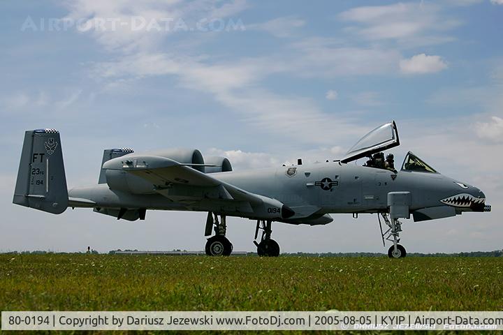 80-0194, 1980 Fairchild Republic A-10C Thunderbolt II C/N A10-0544, A-10C Thunderbolt II 80-0194 FT from 74th FS 