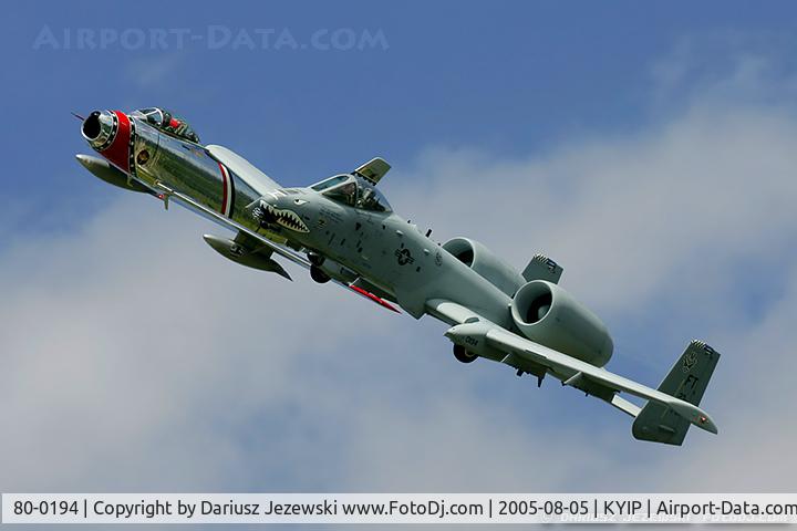 80-0194, 1980 Fairchild Republic A-10C Thunderbolt II C/N A10-0544, A-10C Thunderbolt II 80-0194 FT from 74th FS 