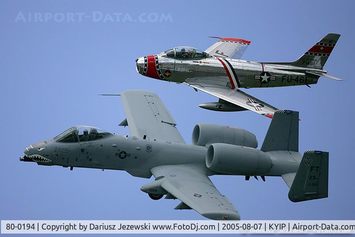 80-0194, 1980 Fairchild Republic A-10C Thunderbolt II C/N A10-0544, A-10C Thunderbolt II 80-0194 FT from 74th FS 