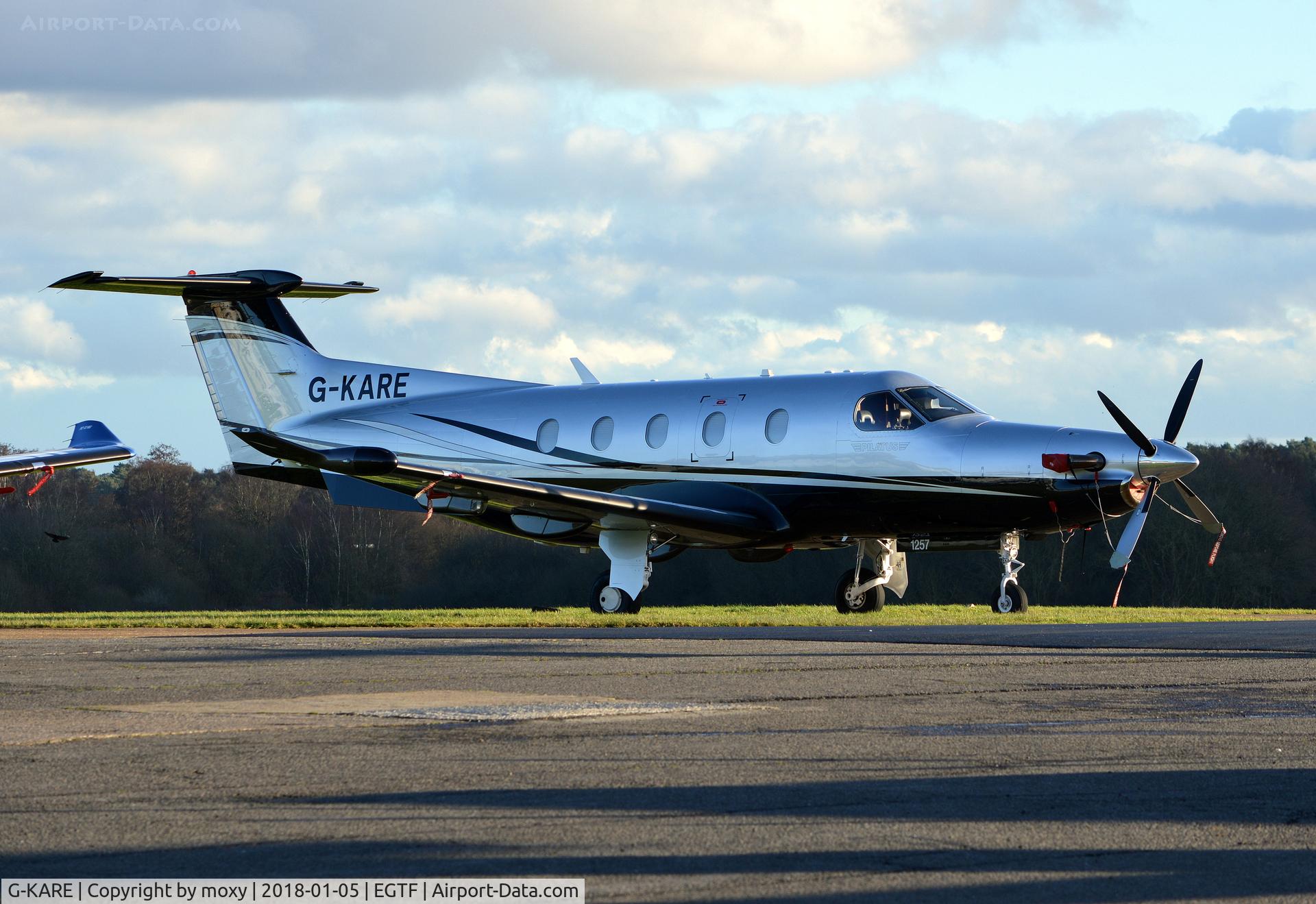 G-KARE, 2011 Pilatus PC-12/47E C/N 1257, Pilatus PC-12/47E at Fairoaks. Ex M-HARP