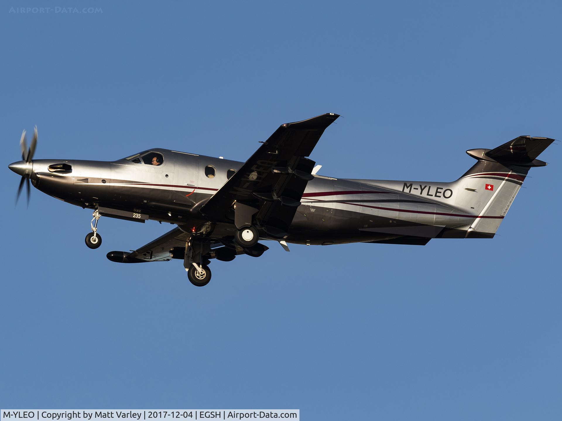 M-YLEO, 2010 Pilatus PC-12/47E C/N 1235, ILS appraoch