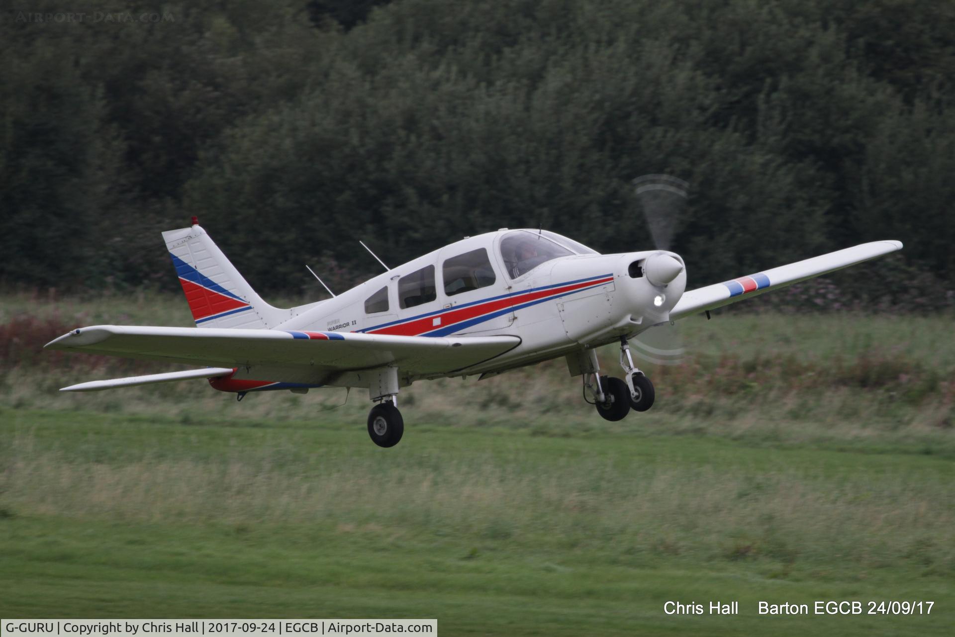 G-GURU, 1983 Piper PA-28-161 Cherokee Warrior II C/N 28-8316018, at Barton