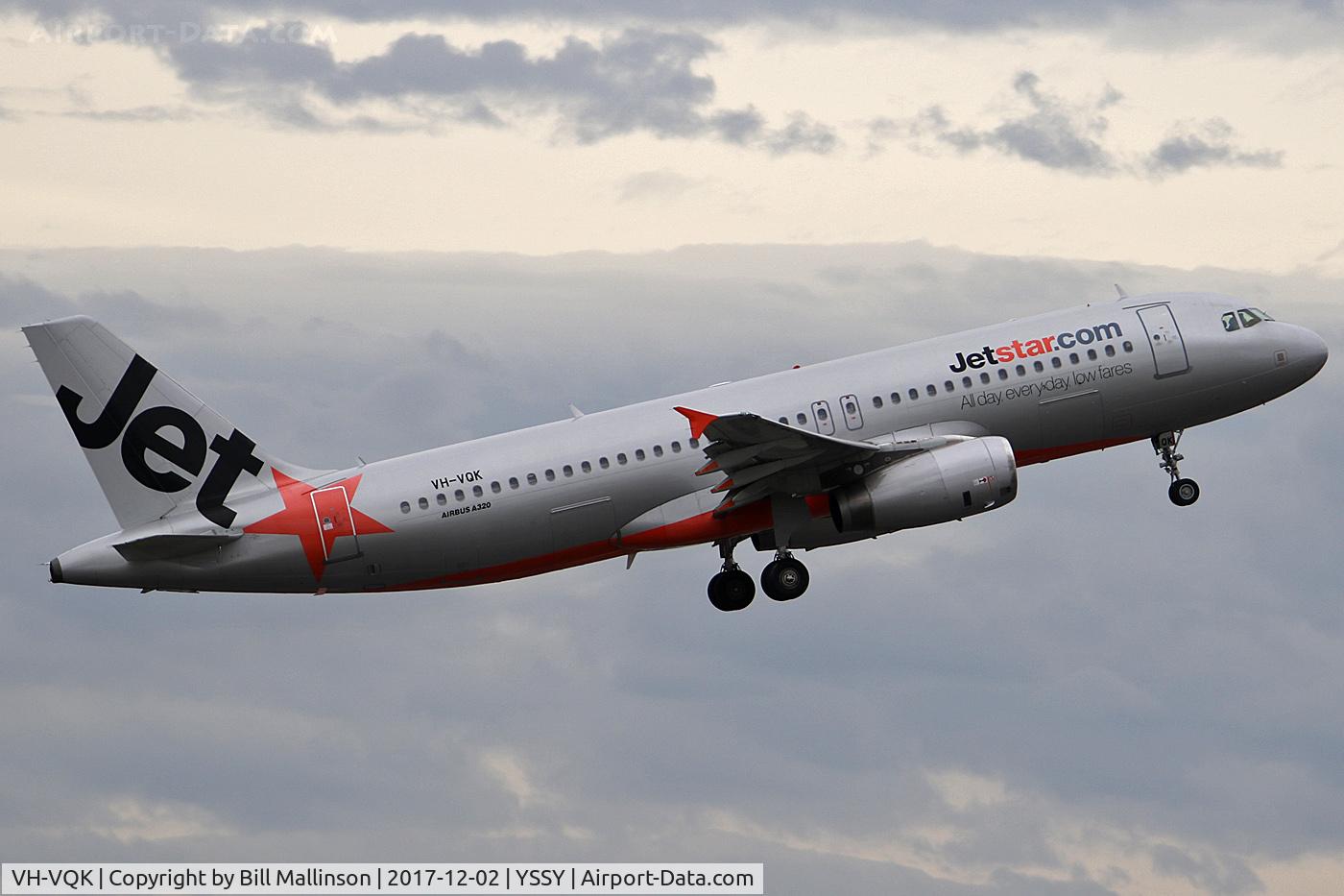 VH-VQK, 2006 Airbus A320-232 C/N 2651, UP N AWAY