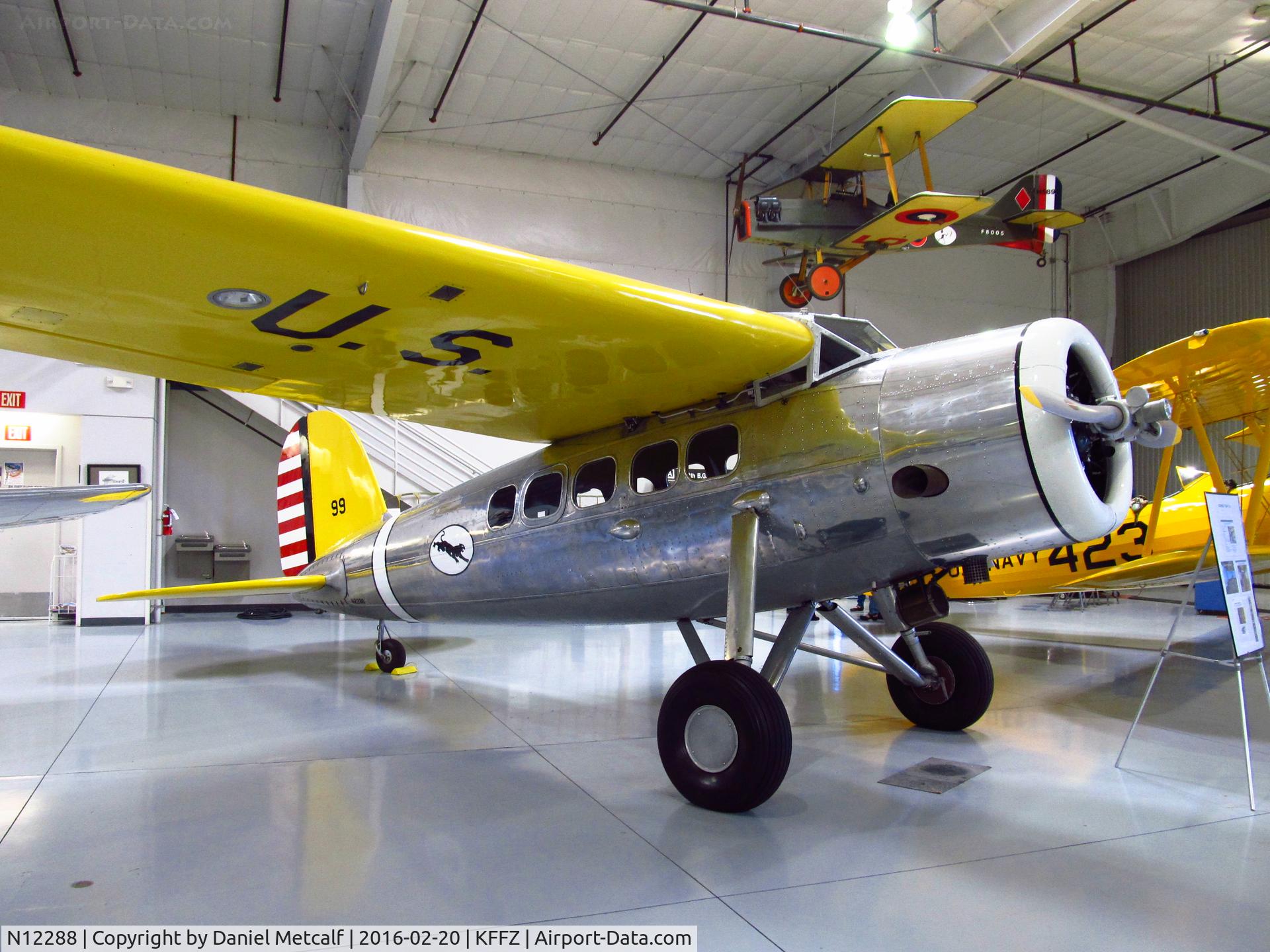 N12288, 1933 Lockheed VEGA 1 C/N 161, Seen at the Arizona CAF Museum