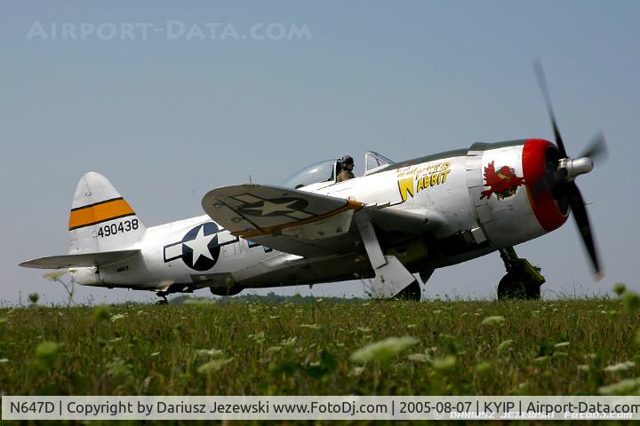 N647D, 1944 Republic P-47D Thunderbolt C/N 8955583, Republic P-47D Thunderbolt 