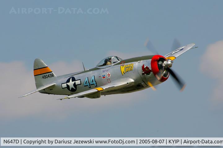N647D, 1944 Republic P-47D Thunderbolt C/N 8955583, Republic P-47D Thunderbolt 