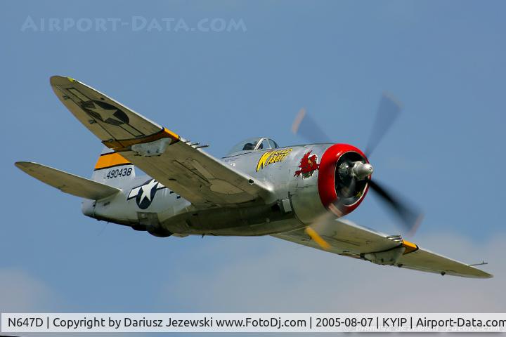 N647D, 1944 Republic P-47D Thunderbolt C/N 8955583, Republic P-47D Thunderbolt 