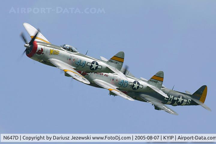 N647D, 1944 Republic P-47D Thunderbolt C/N 8955583, Republic P-47D Thunderbolt 