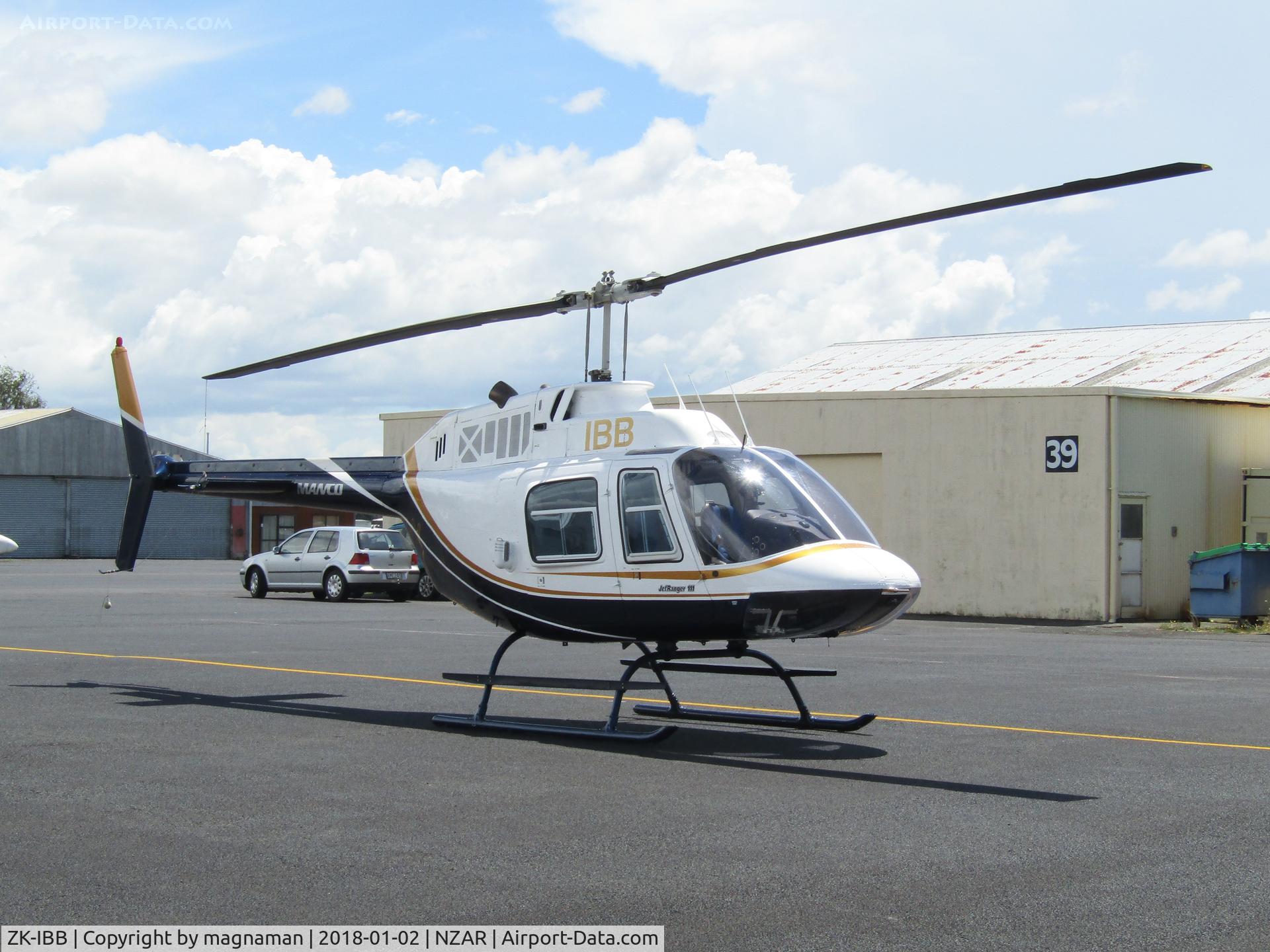 ZK-IBB, Agusta AB-206B JetRanger II C/N 8015, sunbathing at ardmore