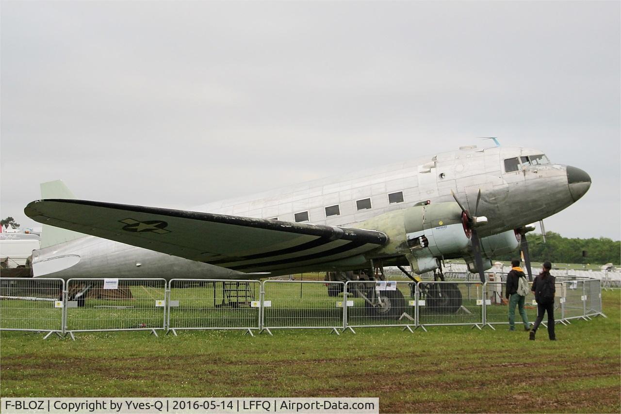 F-BLOZ, 1942 Douglas DC3C-S1C3G (C-47A-20-DK) C/N 13142, Douglas C-47A, Under restoration, La Ferté-Alais (LFFQ) air show 2016