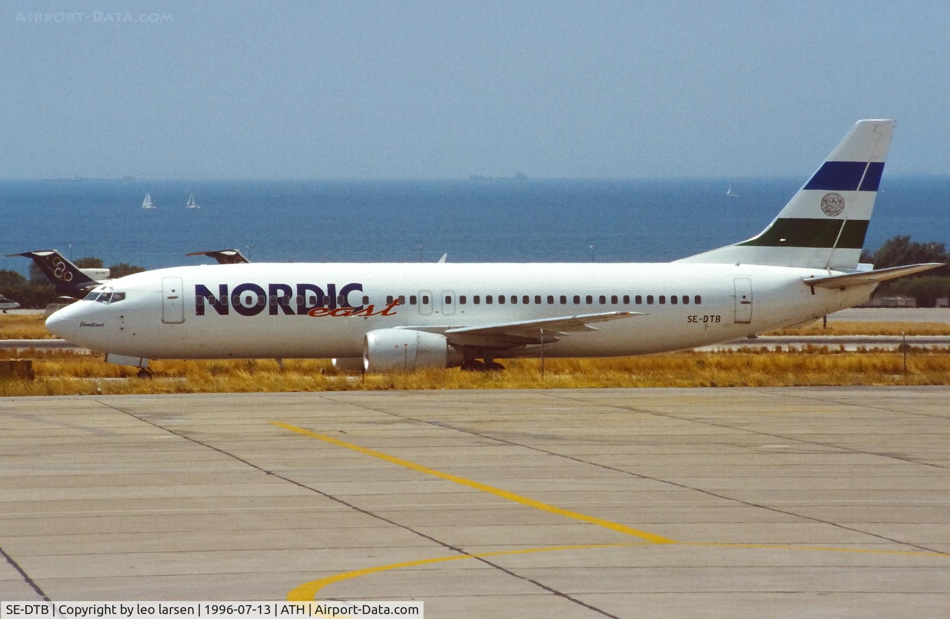 SE-DTB, 1991 Boeing 737-4Y0 C/N 24911, Athens 13.7.1996