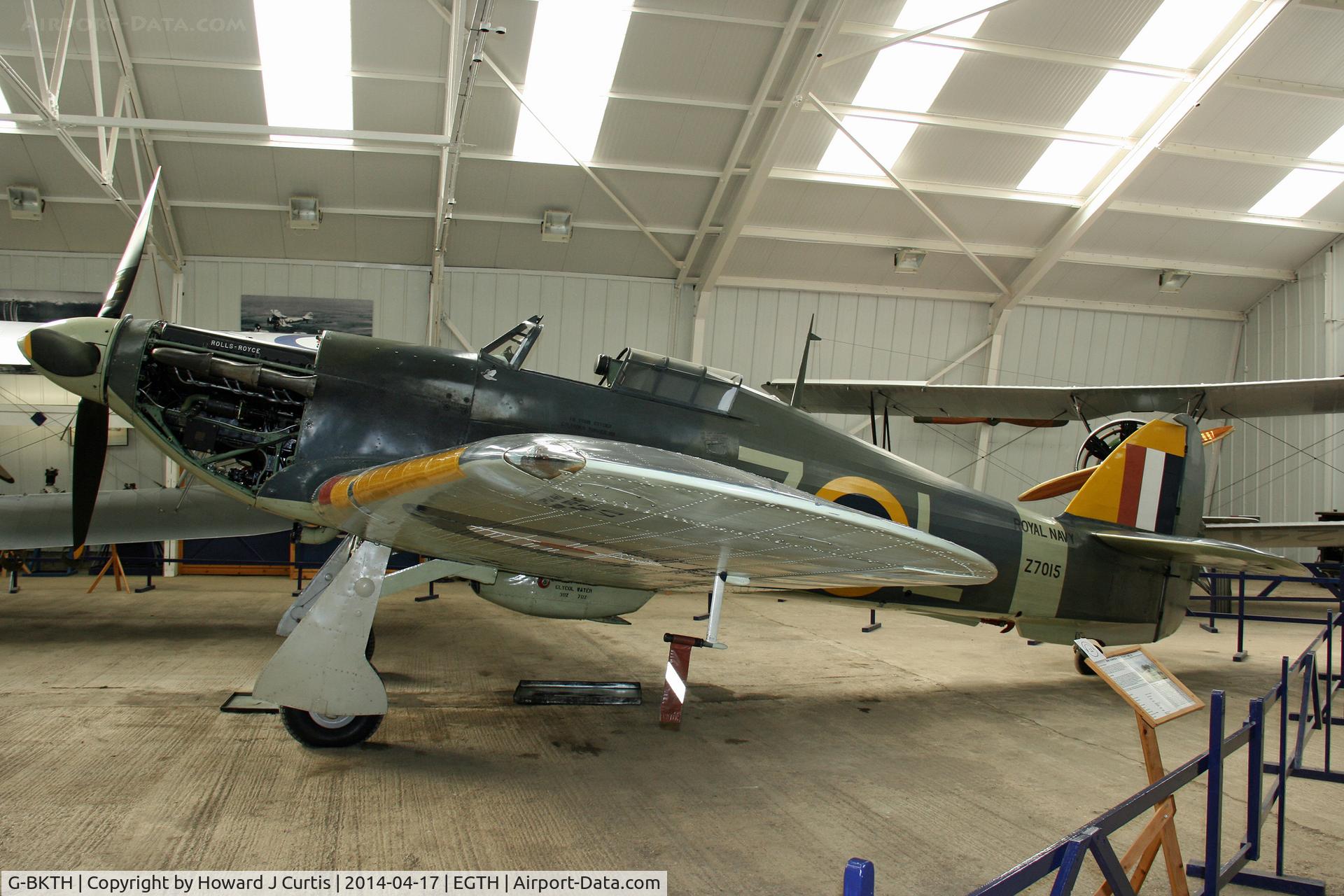 G-BKTH, 1939 Hawker (CCF) Sea Hurricane Mk1B C/N CCF/41H/4013, Shuttleworth Trust, painted as Z7015.