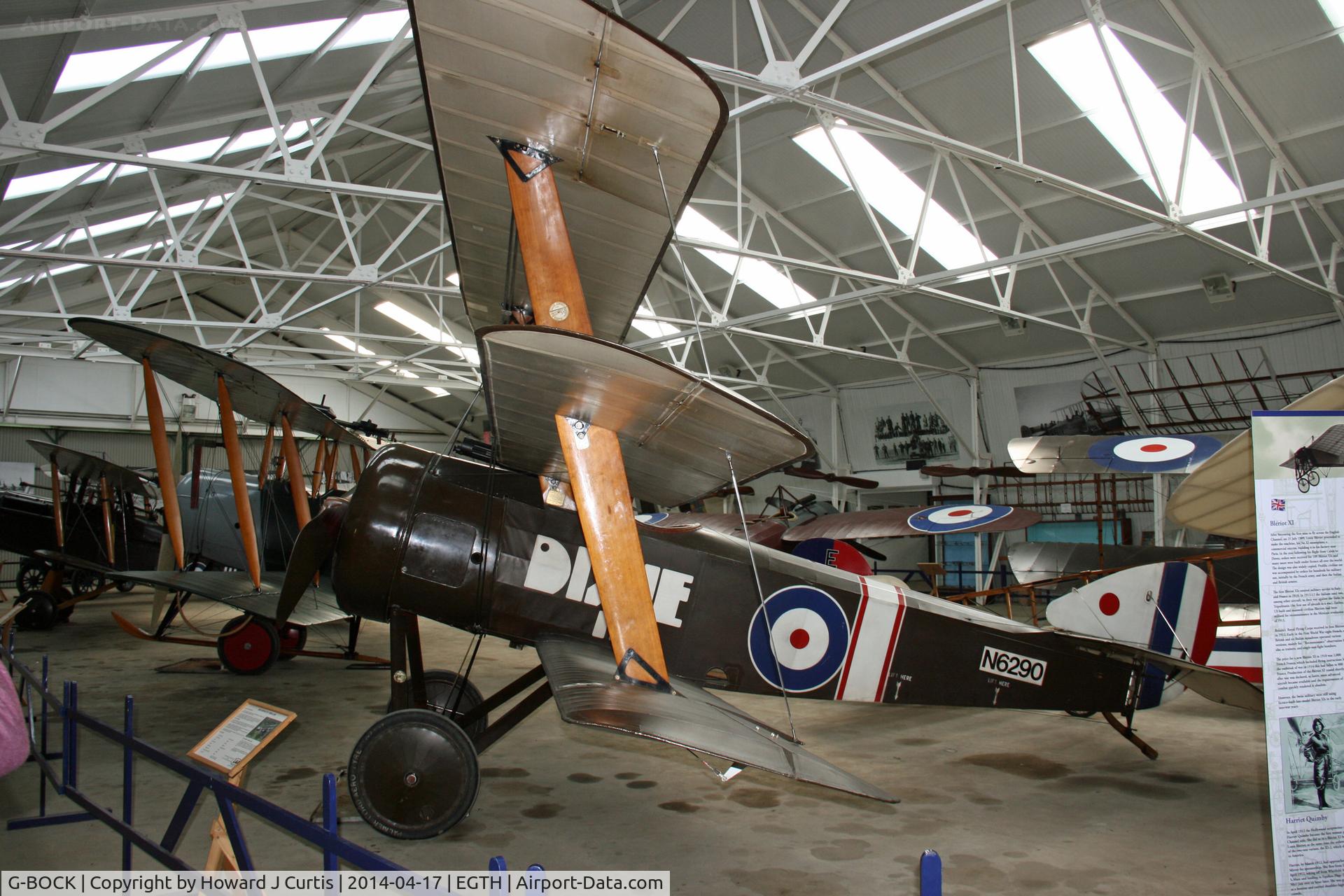 G-BOCK, 1980 Sopwith Triplane Replica C/N NAW-1, Shuttleworth Trust, painted as N6290.
