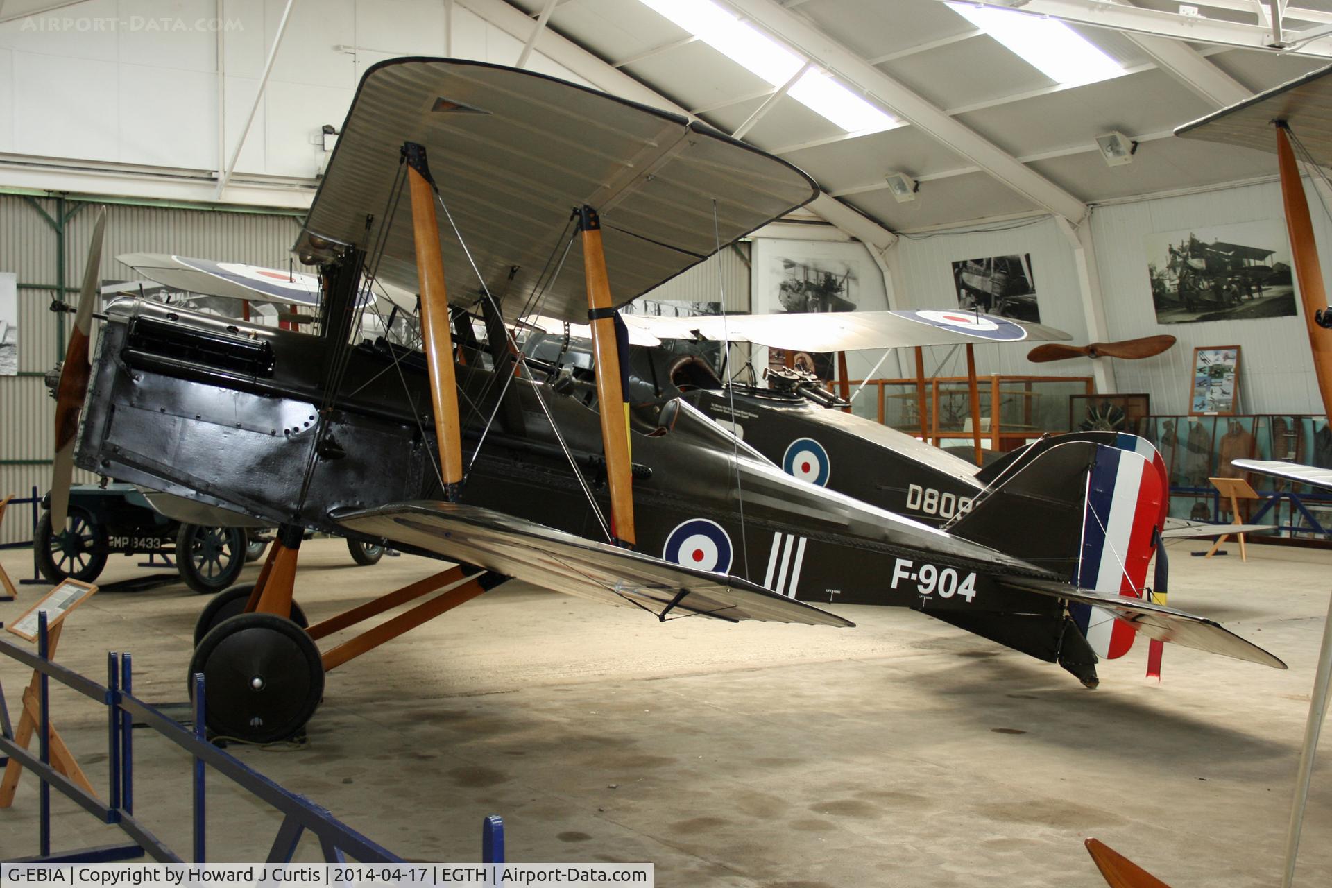 G-EBIA, 1918 Royal Aircraft Factory SE-5A C/N 654/2404, Shuttleworth Trust, painted as F-904
